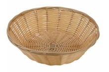 Load image into Gallery viewer, Winco, Tan Poly Woven Baskets (Pack of 12, Various Sizes)