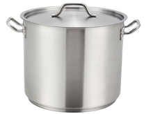 Load image into Gallery viewer, Winco, Stainless Steel Stock Pot with Cover (Various Sizes)