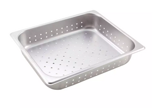Winco, Stainless Steel Half Size Perforated Steam Pans (Various Heights)