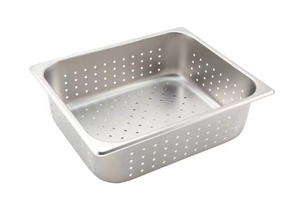 Winco, Stainless Steel Full Size Perforated Steam Pans (Various Heights)