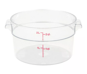 Thunder Group, 2 Quart Clear Polycarbonate Circle Storage Container
