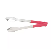 Load image into Gallery viewer, Winco, Heavy Duty Color-Coded Plastic Handle Utility Tongs (Various Sizes)