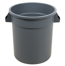 Load image into Gallery viewer, Carlisle, 10 Gallon Round Garbage Can (Gray / White)