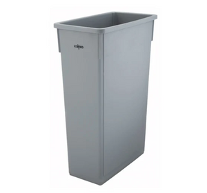 Winco, 23 Gallon Slender Trash Can (Black / Gray)