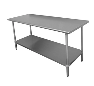 JCC, 18" Width Stainless Steel Table (Various Lengths)