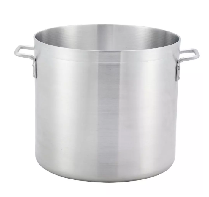 Large Aluminium Stock Pots / Sauce Pots / Patila w/ Lids (Pack of 2) #56670