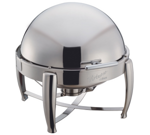 Winco, Virtuoso 6 QT Round Chafer with Stainless Steel Accents