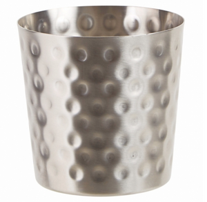 Winco, Stainless Steel French Fry Cup (Hammered Exterior)