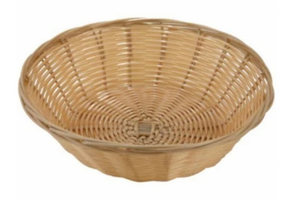 Winco, Tan Poly Woven Baskets (Pack of 12, Various Sizes)