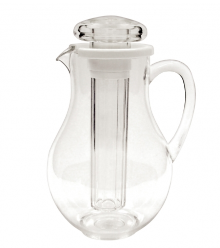 64oz Plastic Water Pitcher With Ice Tube in Plastic Pitchers With Lids