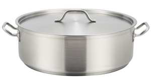 Winco, Stainless Steel Brazier Pots with Cover (Various Sizes)
