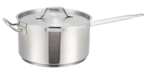 Winco, Stainless Steel Sauce Pans with Cover (Various Sizes)