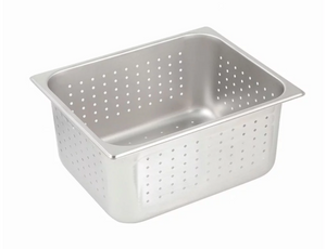 Winco, Stainless Steel Full Size Perforated Steam Pans (Various Heights)