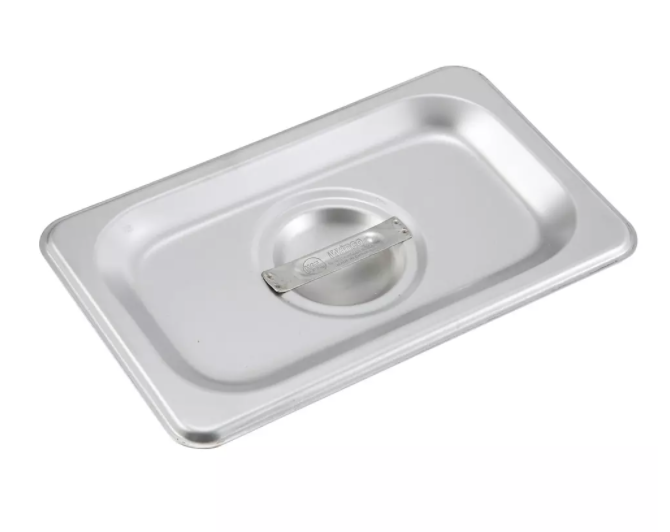 Winco, Stainless Steel Ninth Size Steam Pan Covers (Various Heights)