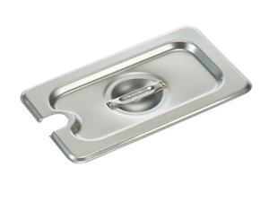 Winco, Stainless Steel Ninth Size Steam Pan Covers (Various Heights)