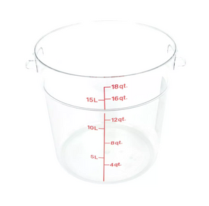 Thunder Group, 18 Quart Clear Polycarbonate Circle Storage Container