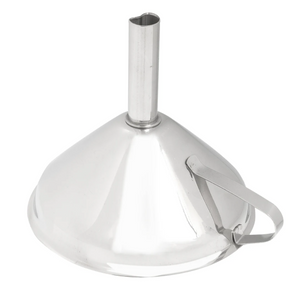 Winco, Stainless Steel Wide Mouth Funnels with Removable Strainer
