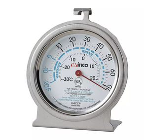 Winco, 2" Dial Refrigerator Thermometer