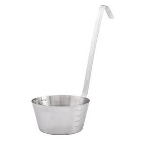 Winco, Stainless Steel 1 Quart Hooked Handle Dipper Ladle