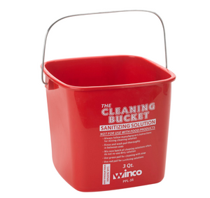 Winco, Cleaning Sanitation Buckets (Red / Green)
