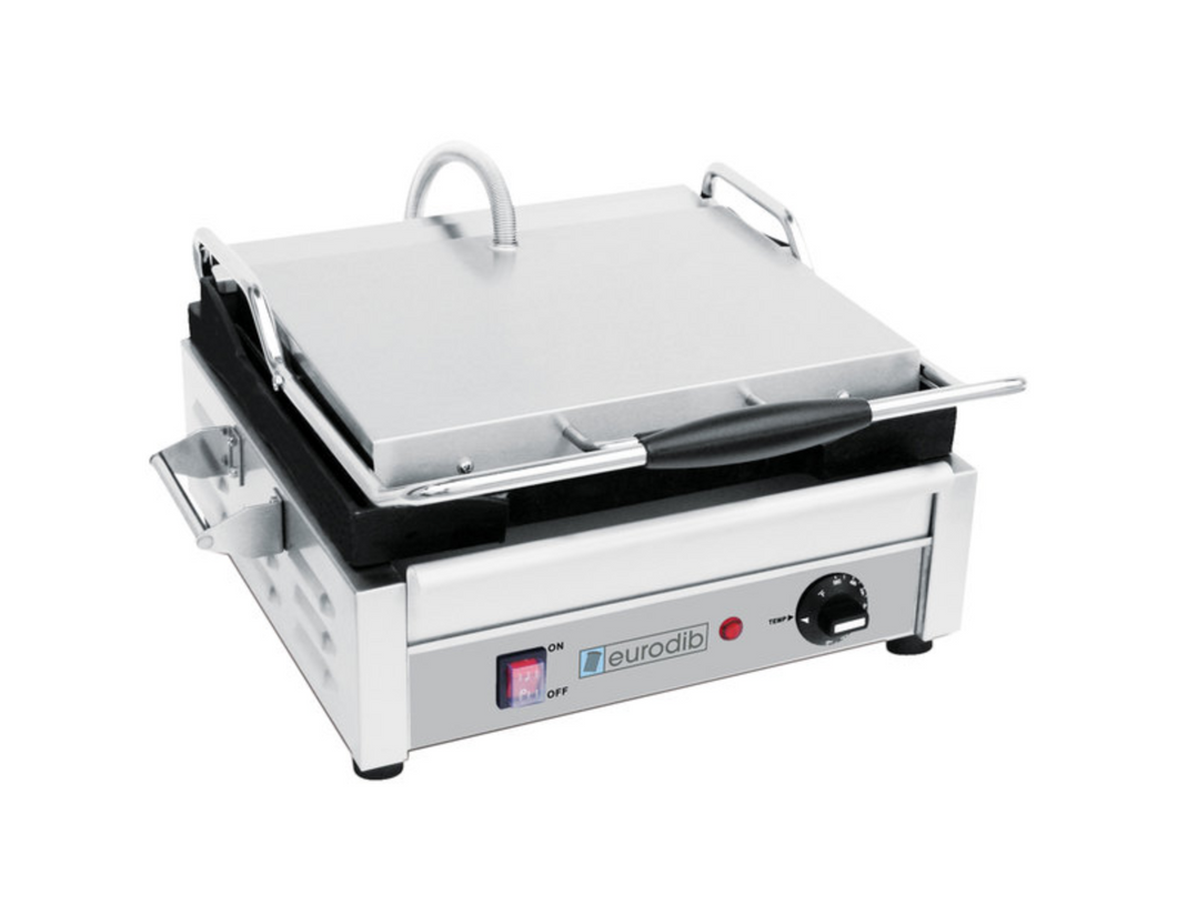 Eurodib, Single Panini Grill with Grooved Plates (110V)