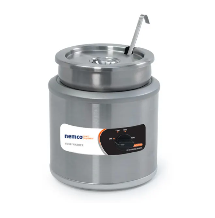 Nemco, 11Qt Stainless Steel Soup Warmer with Thermostatic Controls (6 Amps)